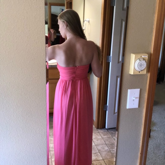 Pink Strapless Dress - Picture 2 of 2